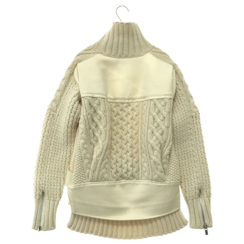 Sacai (サカイ) 20AW CHUNKY KNIT FABRIC COMBO PULLOVER 20-05279 