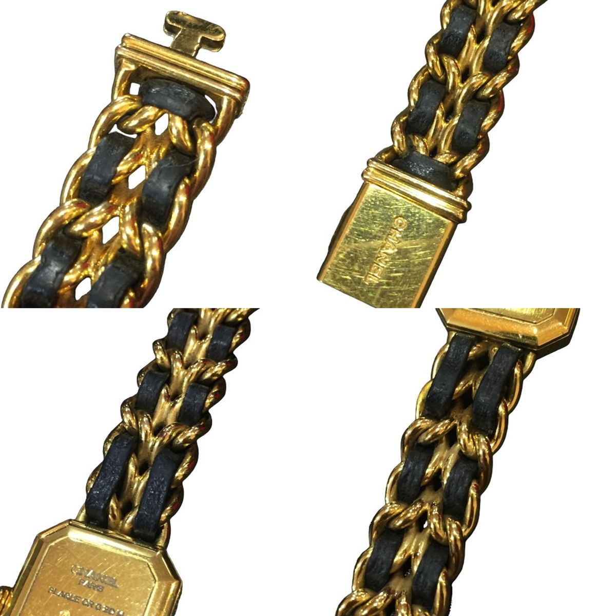 シャネル プルミエール Lサイズ クォーツ ブラック文字盤 Vintage CHANEL シャネル プルミエール Lサイズ クォーツ ブラック文字盤