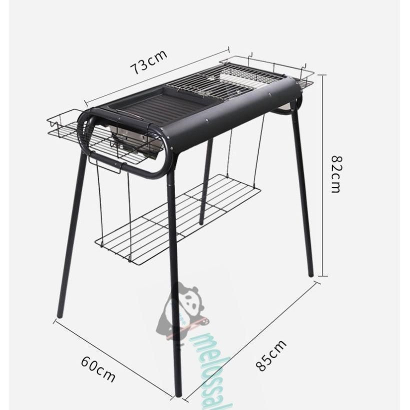 コーナン オリジナル スライド式ＢＢＱコンロ 幅82Ｘ奥行37Ｘ高さ73cm 高 バーベキュー コンロ BBQ 鉄板 焼肉 アウトドア HRDEVELOPMENT_JP