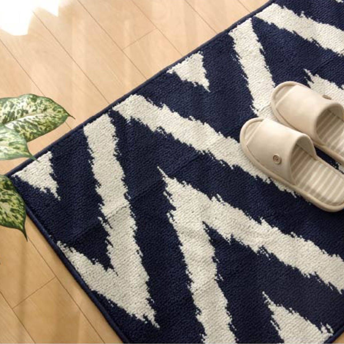 キッチンマット Lugn 45×252cm （ 45cm 252cm すべり止め 洗える おしゃれ キッチン マット ラグ 台所マット キッチン用マット 台所用マット キッチンラグ 長方形 軽量 滑り止め シンプル 北欧 ）