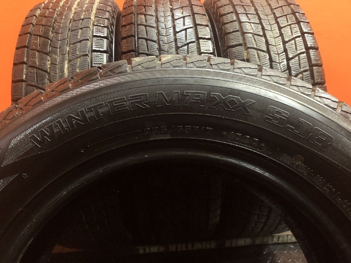 DUNLOP WINTER MAXX SJ8 225/65R17 17インチ スタッドレス 4本 20年製  