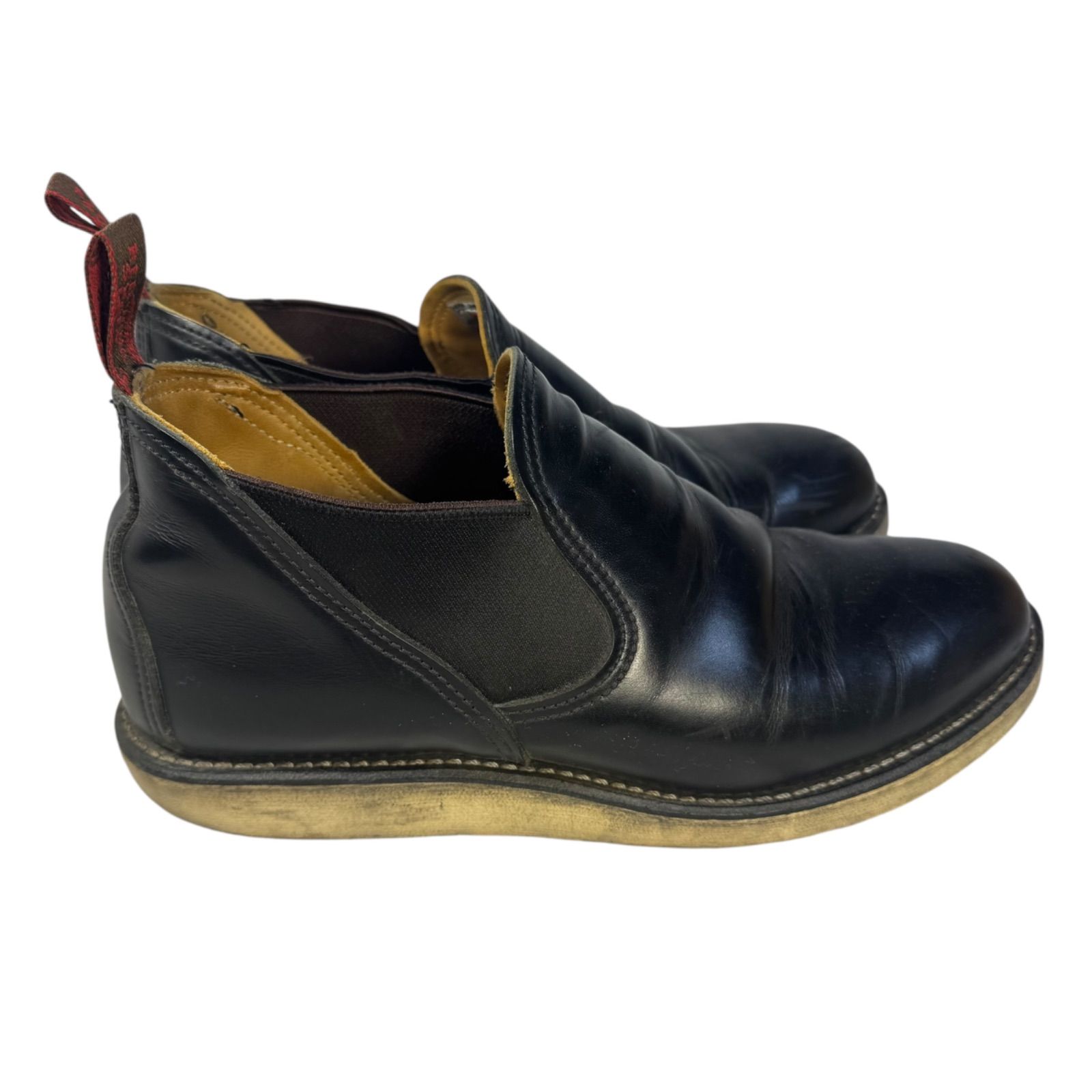 b0718 RED WING ポストマン ロメオ 8142 ブラック サイドゴア REDWING レッドウィング 8142 ROMEO ロメオ ブラッククローム