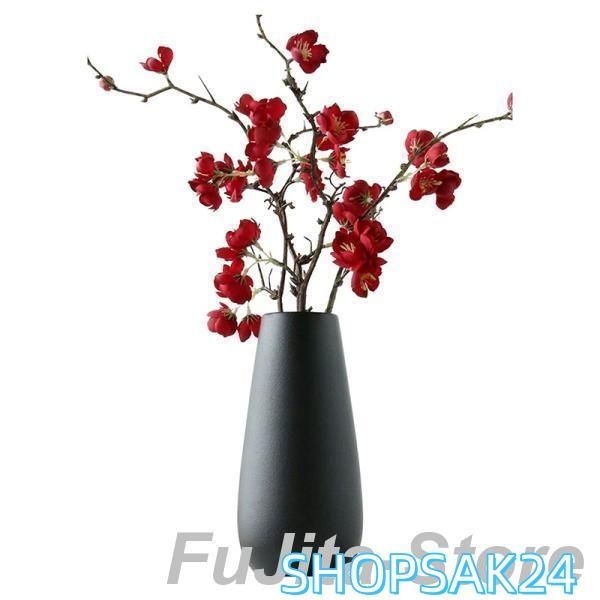 20cm インテリア・寝具・収納 陶磁器 花瓶 横縞 白い セラミック 陶芸