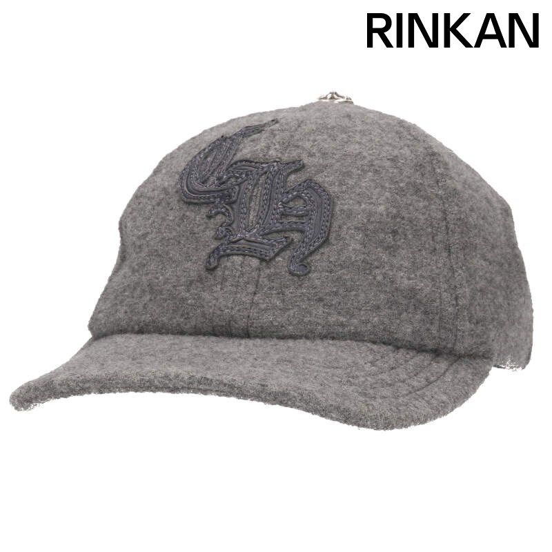 クロムハーツ CHレザーパッチウールキャップ メンズ ONE SIZE