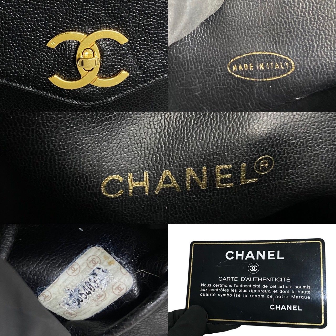 極 美品 カード シール有 3番台 CHANEL シャネル キャビアスキン 本革 チェーン トートバッグ ショルダーバッグ ハンドバッグ 黒 714-5  - メルカリ