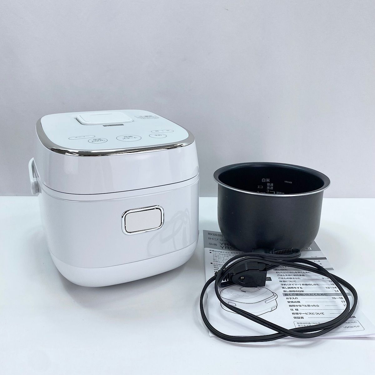 YAMADA SELECT 炊飯器 YRC-H05J1(UW) ３合炊き 推奨品】YAMADASELECT(ヤマダセレクト) YRC-H05J1 ヤマダ
