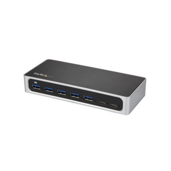 StarTech.com 7ポートUSB-C接続ハブ USB-A×5口 C×2口 USB 3.0準拠 ブラック＆シルバーHB30C5A2CSC 1個