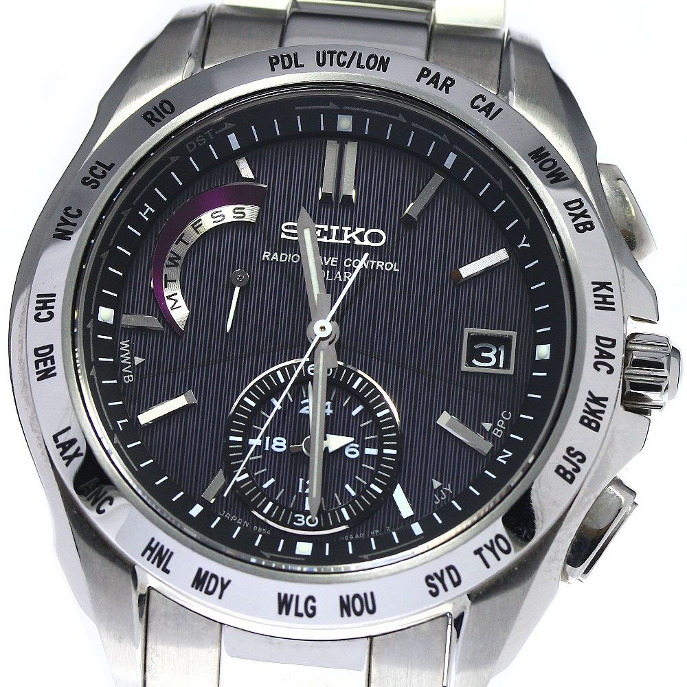 ☆美品【SEIKO】セイコー ブライツ ワールドタイム 8B54-0AA0/SAGA085