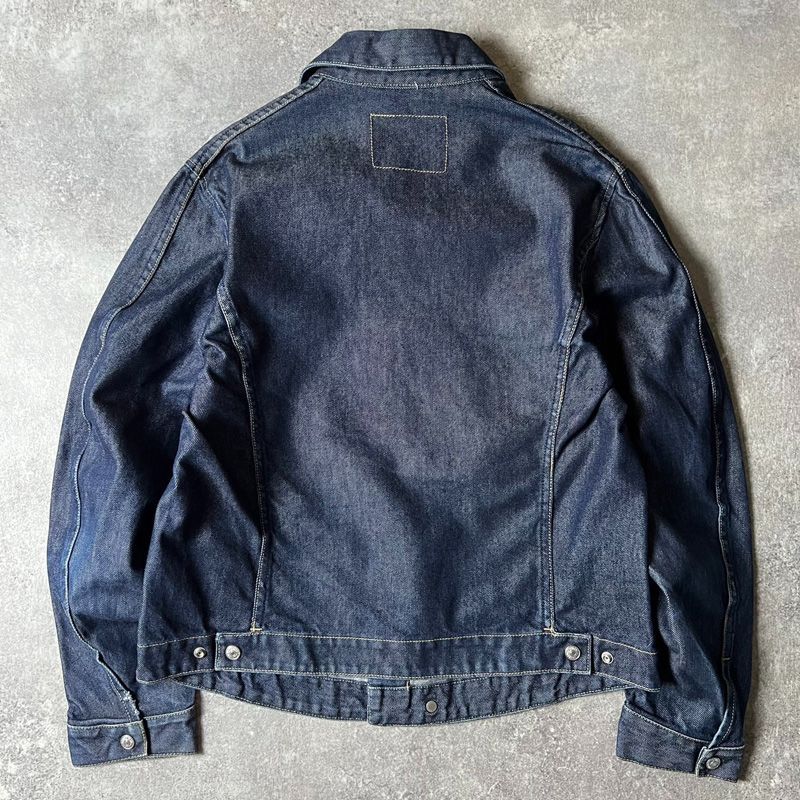 濃紺 00s~ Levis ENGINEERED JEANS 立体裁断 デニム ジャケット L / 00 