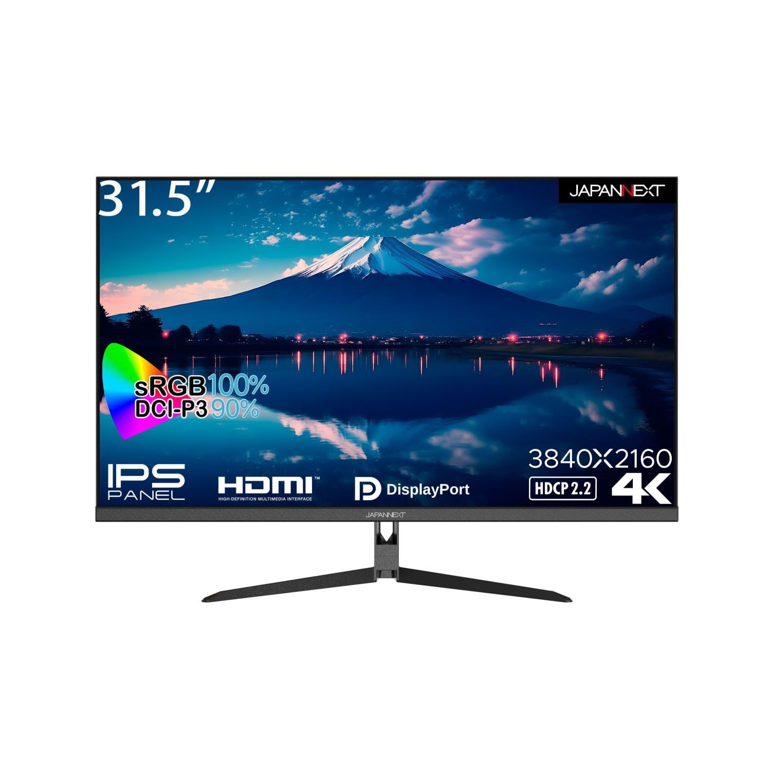 在庫 sRGB DCI-P3 DP HDMI 4K 3840x2160 解像度液晶モニターJN-i315U 90 IPSパネル搭載31.5インチ JAPANNEXT