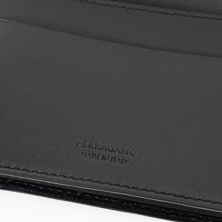 フェラガモ Salvatore Ferragamo サルヴァトーレフェラガモ カードケース 名刺入れ ダブル ガンチーニ メンズ ブラック 66 A 062 733302 0733302