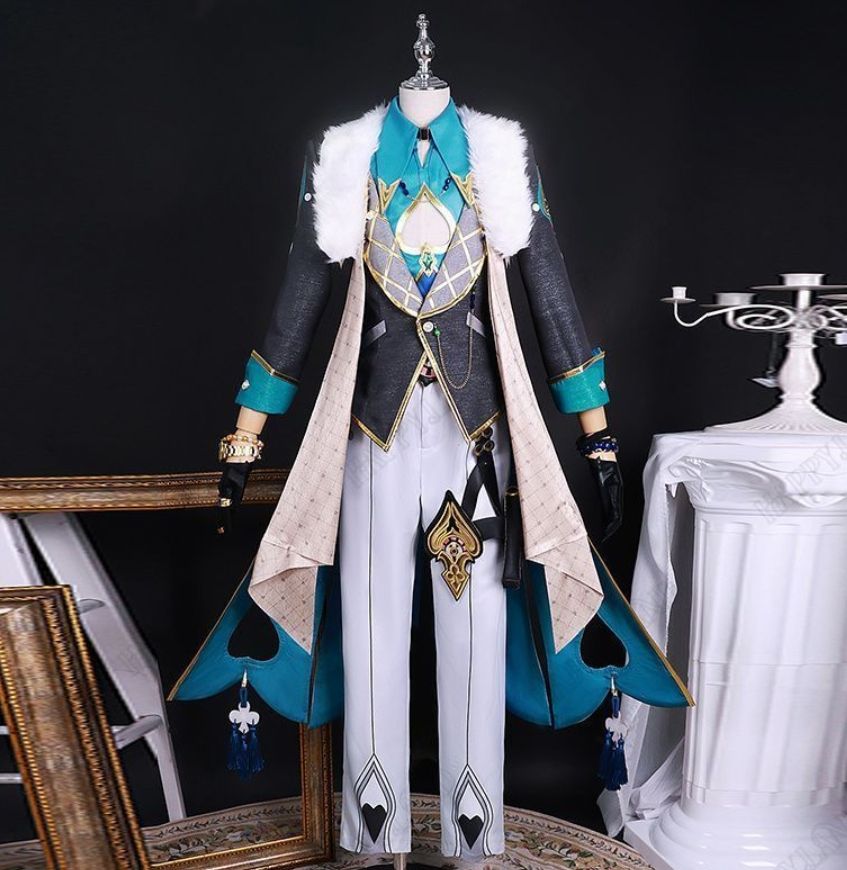 即納】三分妄想 崩壊スターレイル アベンチュリン ウィッグ コスプレ衣装