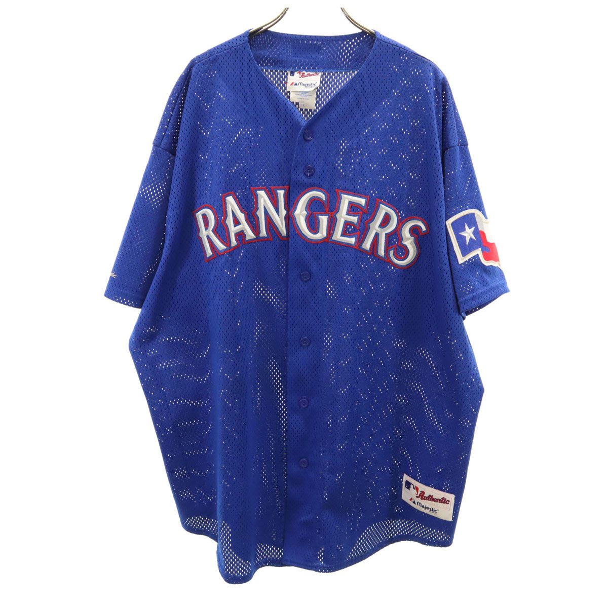 90s USA製 majestic ベースボールシャツ ゲームシャツ ヤンキース