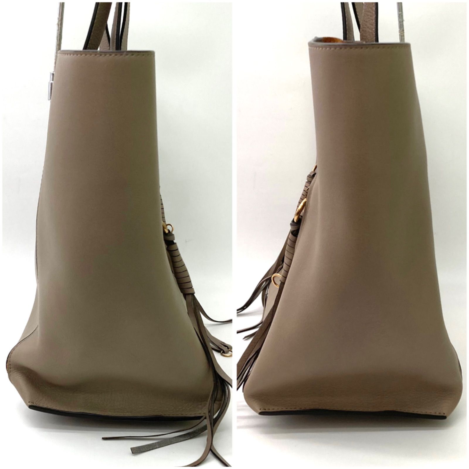 🌟最終価格🌟【Chloé】クロエ マイロ トートバッグ レザー グレージュ