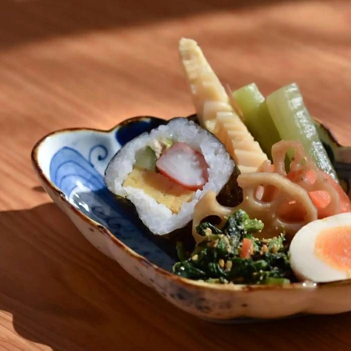 和食器 有田焼 染付 菱型菊割向付 ひし形の小鉢 皿 オシャレな小料理