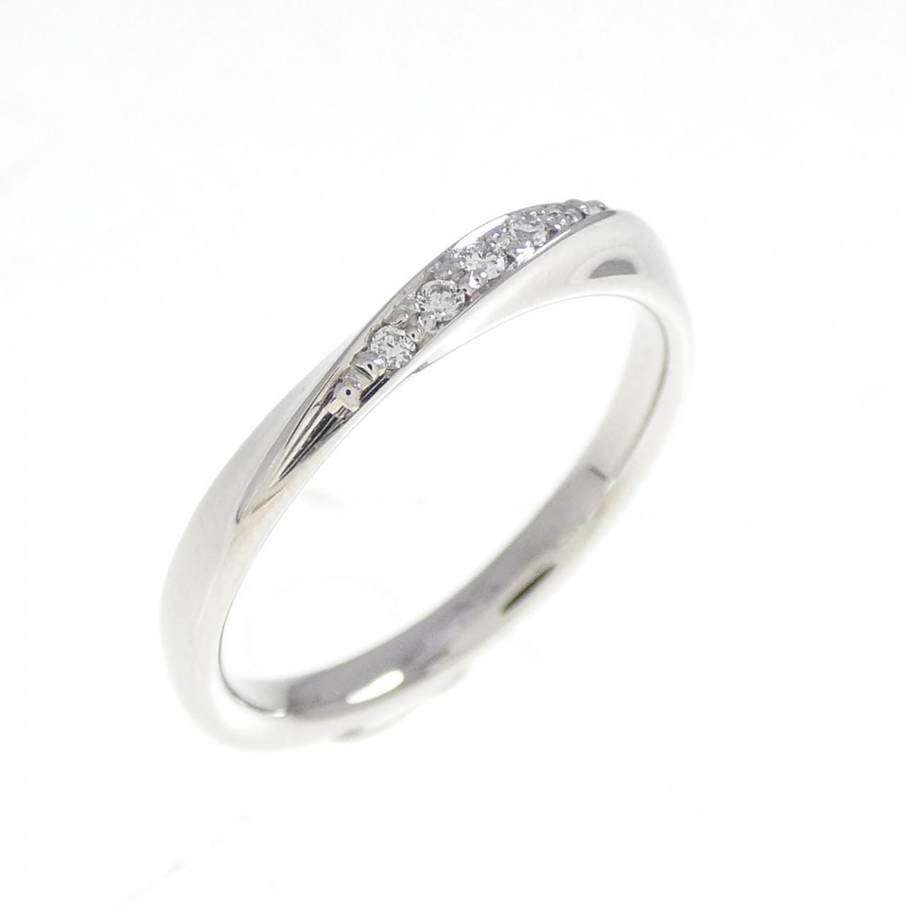 agete アガット K10 ダイヤモンド ピンキーリング 4号サイズ K10