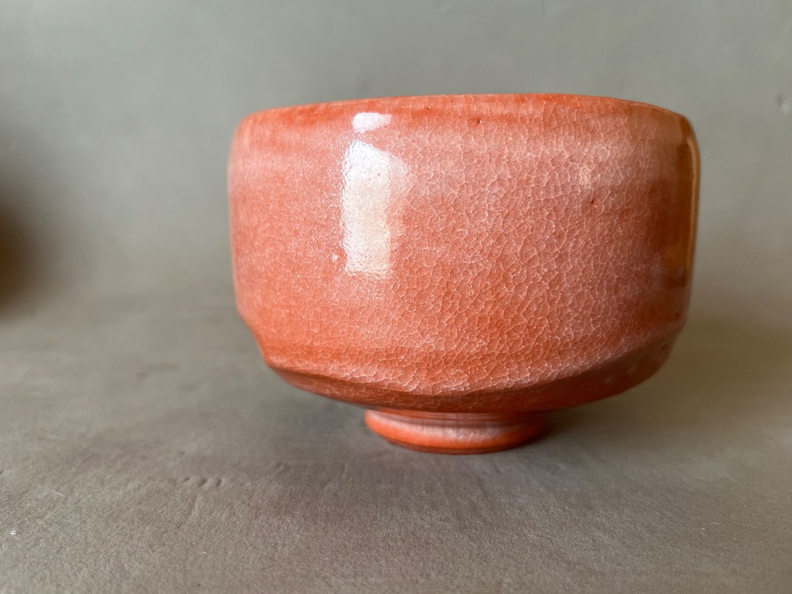 nana出品 茶道具 茶碗 長次郎写 かせ釉 昭楽造「佐々木昭楽」 nana出品