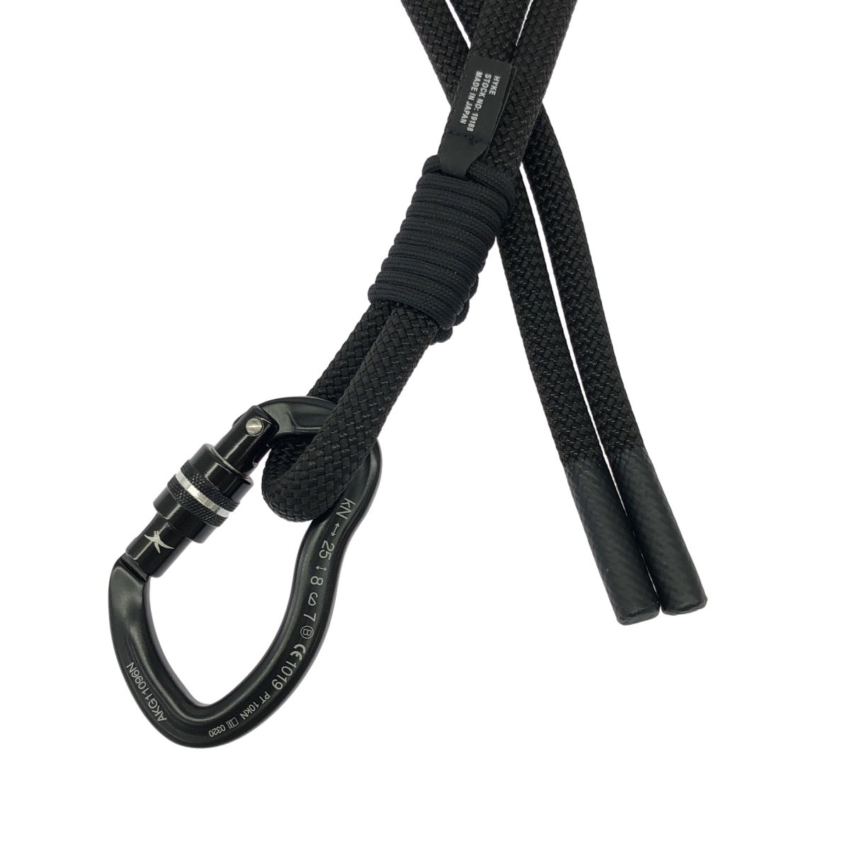 HYKE CLIMBING ROPEBELT ロープ ベルト カラビナ ナイロン HYKE ハイク ROPE BELT ロープベルト ブラック - メルカリ