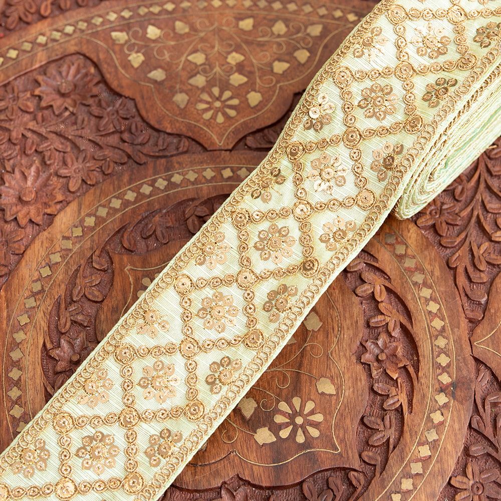 更紗模様のゴータ刺繍〔幅