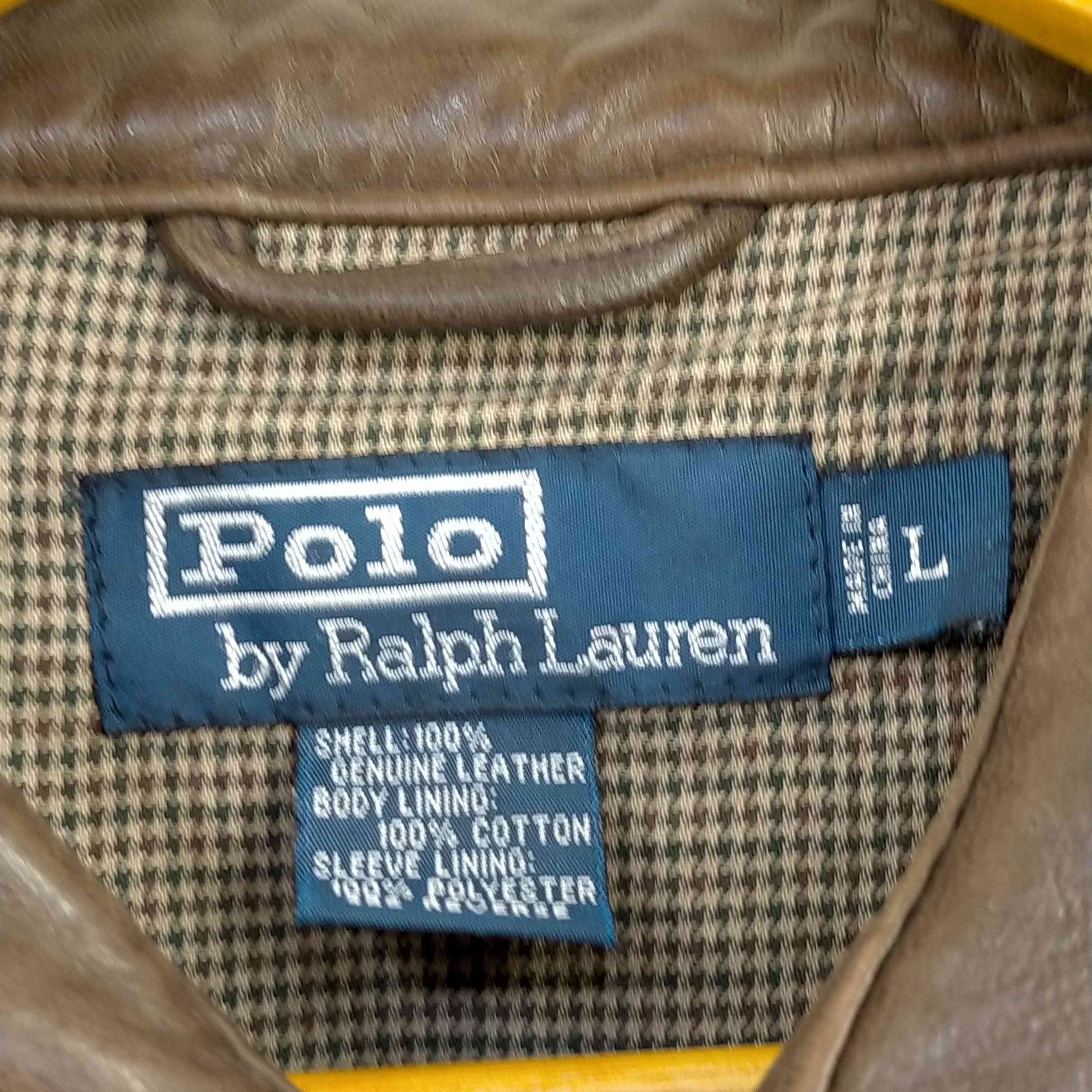 ポロバイラルフローレン Polo by RALPH LAUREN 裏地千鳥格子 ポニー