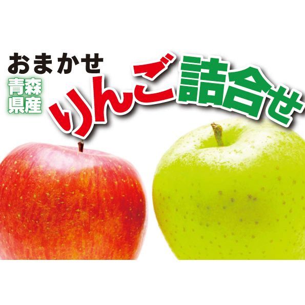 B級品ふじ|王林詰合せ20キロ用木箱サイズダンボール詰わけあり青森県産