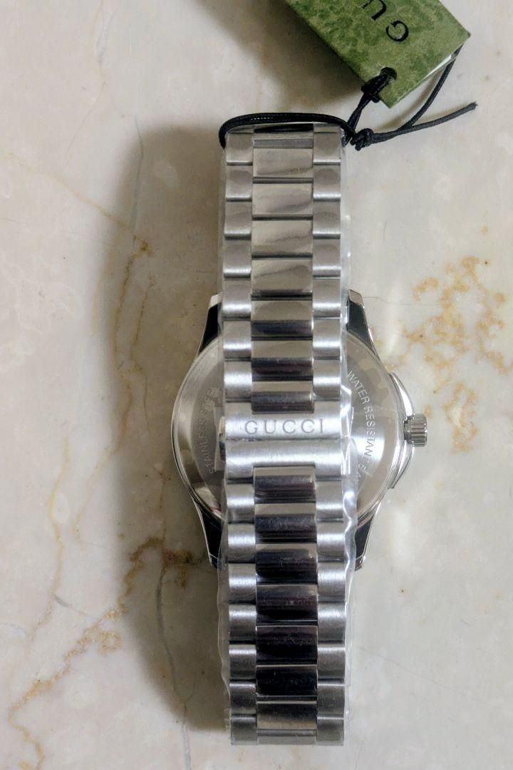 新品未使用　GUCCI　腕時計　ダイヤ ブラックシェル　YA126458 GUCCI 腕時計 ダイヤ ブラックシェル YA126458 - メルカリ
