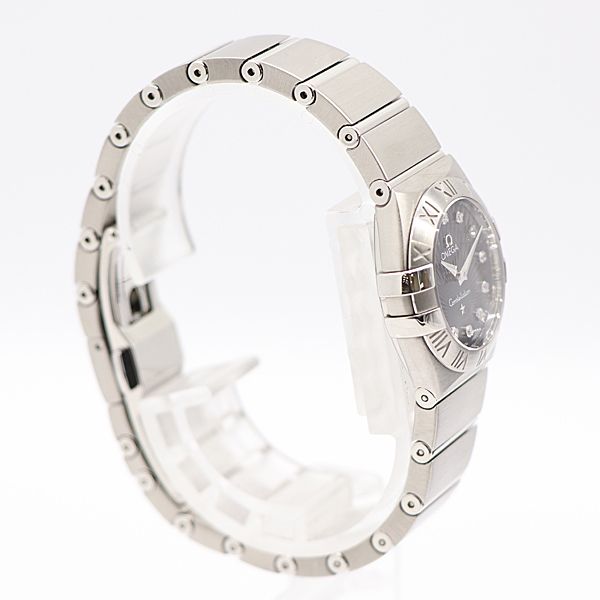 級 稼働 オメガ コンステレーション 91329753 12PD QZ 黒文字盤 レディース腕時計 5721210 10NBT KMR ABC16825