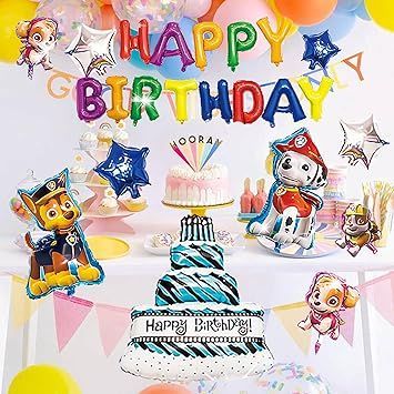 For パウパトロール 誕生日 飾り付け 誕生日 飾り バルーン 風船 ガーランド 誕生日 デコレーション ハッピーバースデー ガーランド バルーン  簡単に飾り付け 誕生日 飾り付け 男の子 女の子 子供 可愛い 1歳 2歳 3歳以上 - メルカリ