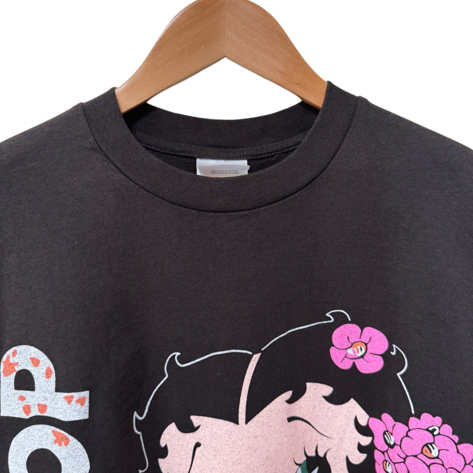 ベティちゃん Tシャツ XLサイズ ブラック ヘインズ Hanes 90s