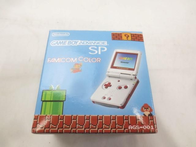 中古品 ゲーム ゲームボーイアドバンス 本体 SP AGS-001 ファミコンカラー 動作品 箱付き