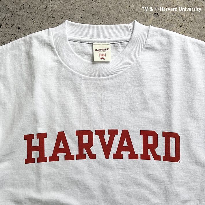 HARVARD ハーバード Over-Sized College T-Shirt ビッグシルエット カレッジ Tシャツ 7.1oz ラギットT メンズ レディース カレッジ ロゴ アメカジ スポーツ アイビー リーグ ブランド