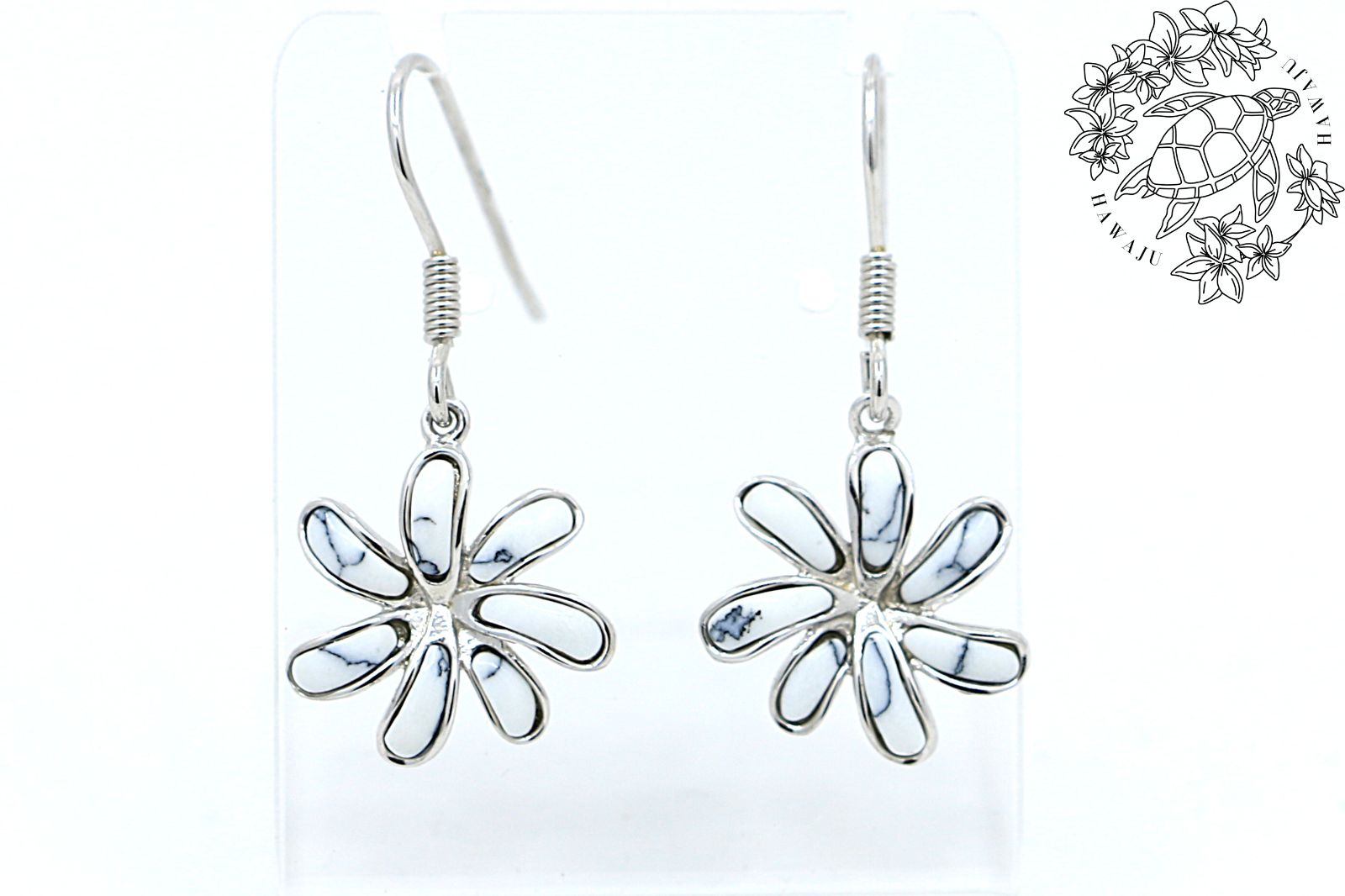 ピアス ティアレ ホワイトターコイズ ハワイアンジュエリー ハワジュ SSE172WTRH