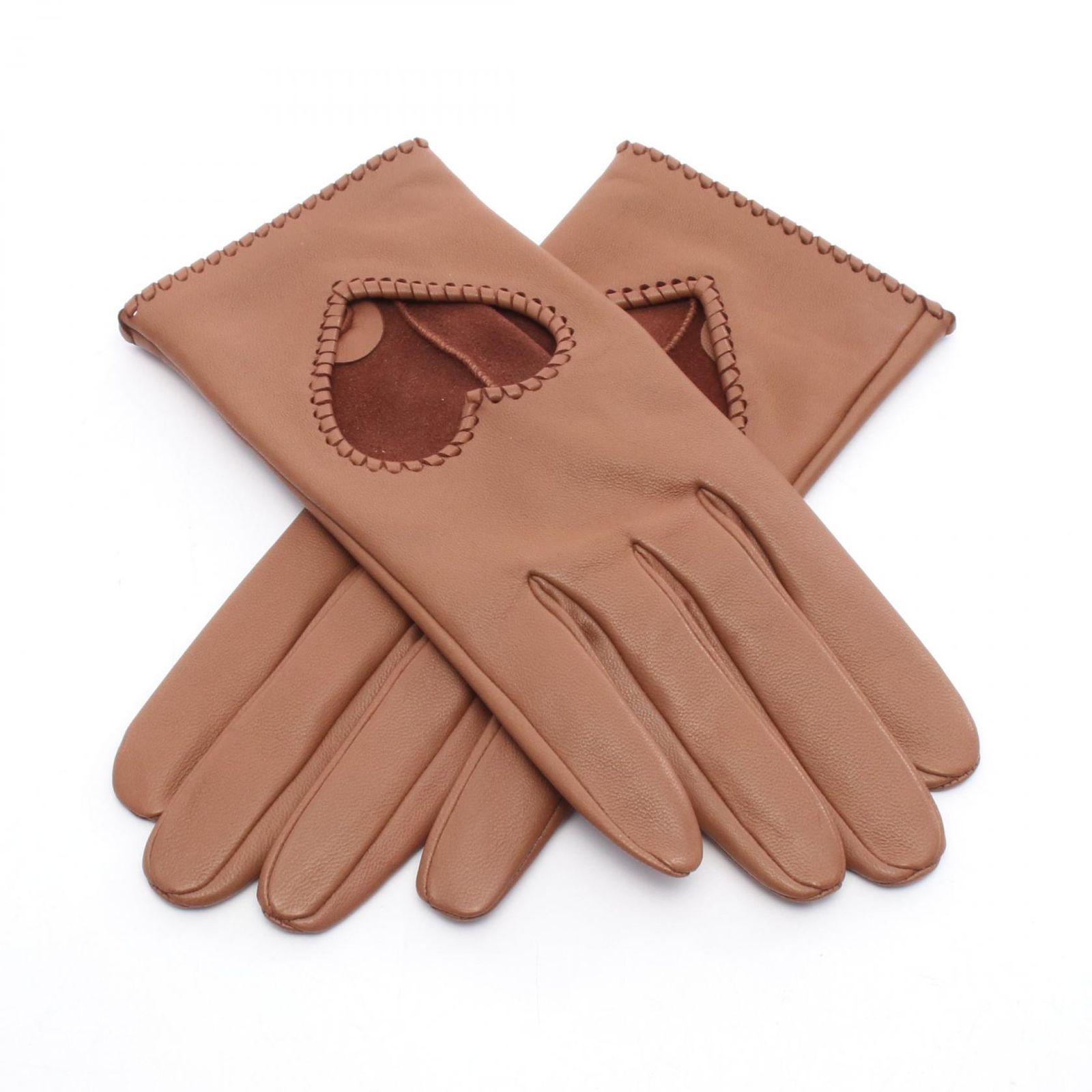 エルメス HERMES 手袋 クルードセル ゴールド レザー クルードセルグローブ レディース ♥