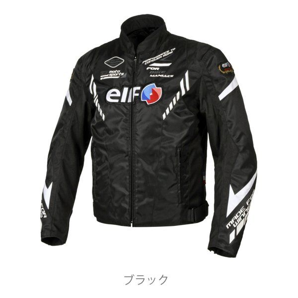 【新品･最短当日出荷】elf  エルフ バイク用 秋冬 ヴィットリアジャケット  ブラック/Lサイズ EJ-W119/ブラック/L (2613928)