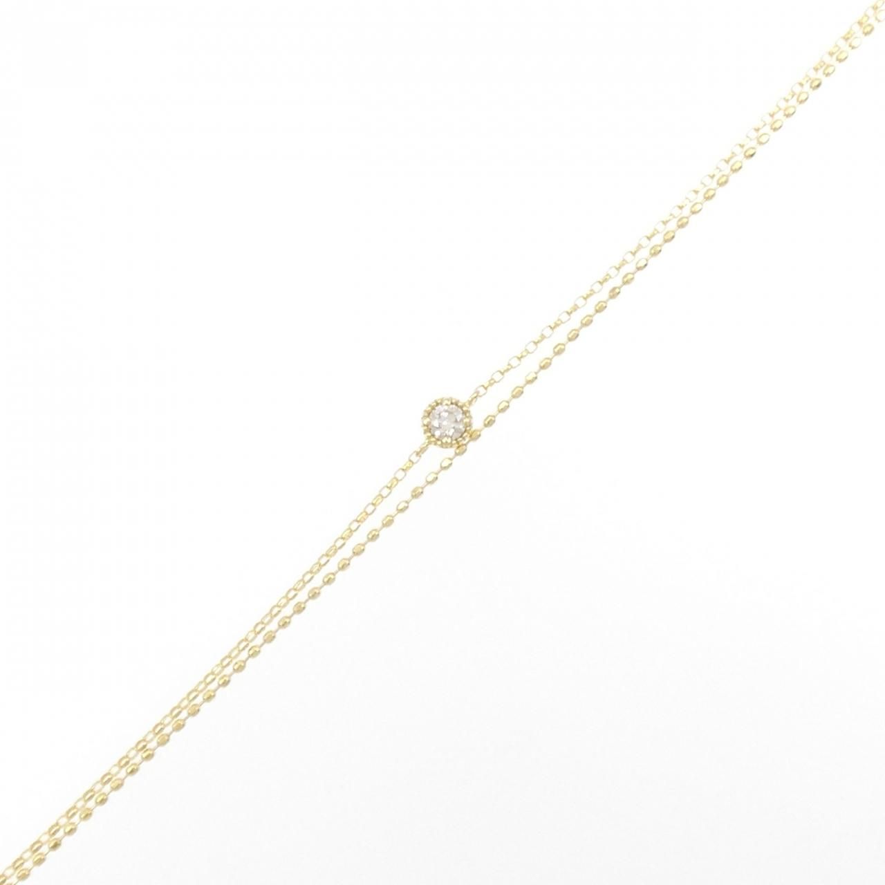 K18YG ダイヤモンド ブレスレット 0.08CT