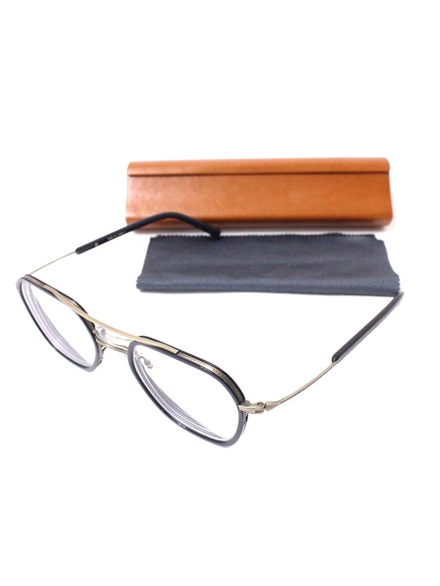 増永眼鏡 GMS-115 メガネ ネイビー コンビフレーム フルリム  