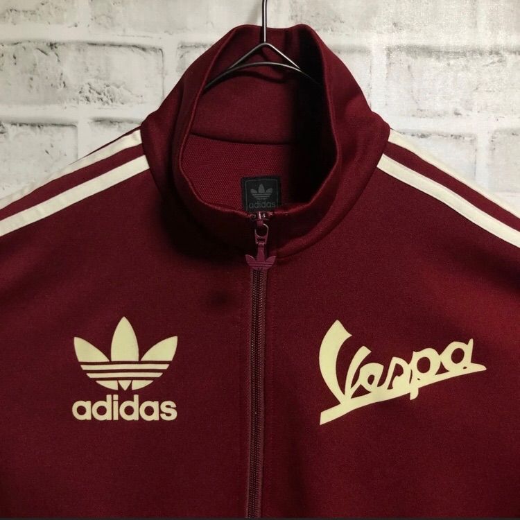 Rusty送料無料『希少』　adidas Vespa 90s トラックジャケット　ワイン　【L】