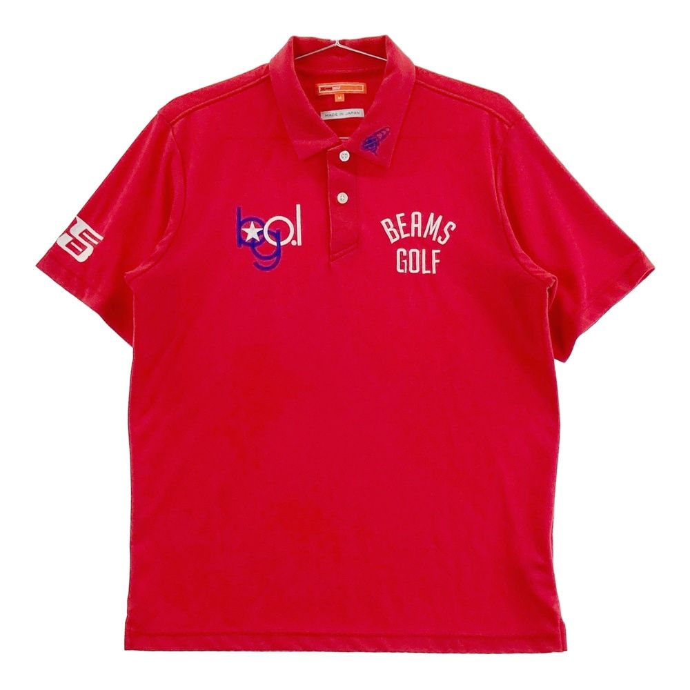 ブリーフィング ゴルフ ポロシャツ M レッド BRIEFING GOLF - MENS