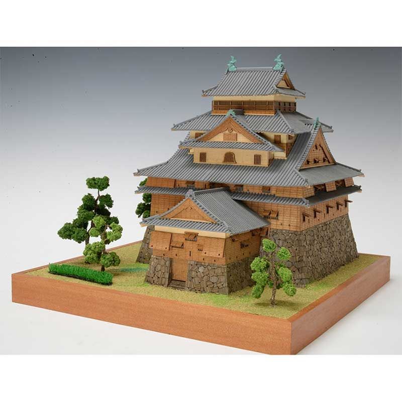 送料無料】ウッディジョー 木製建築模型 1/150 松江城 レーザー