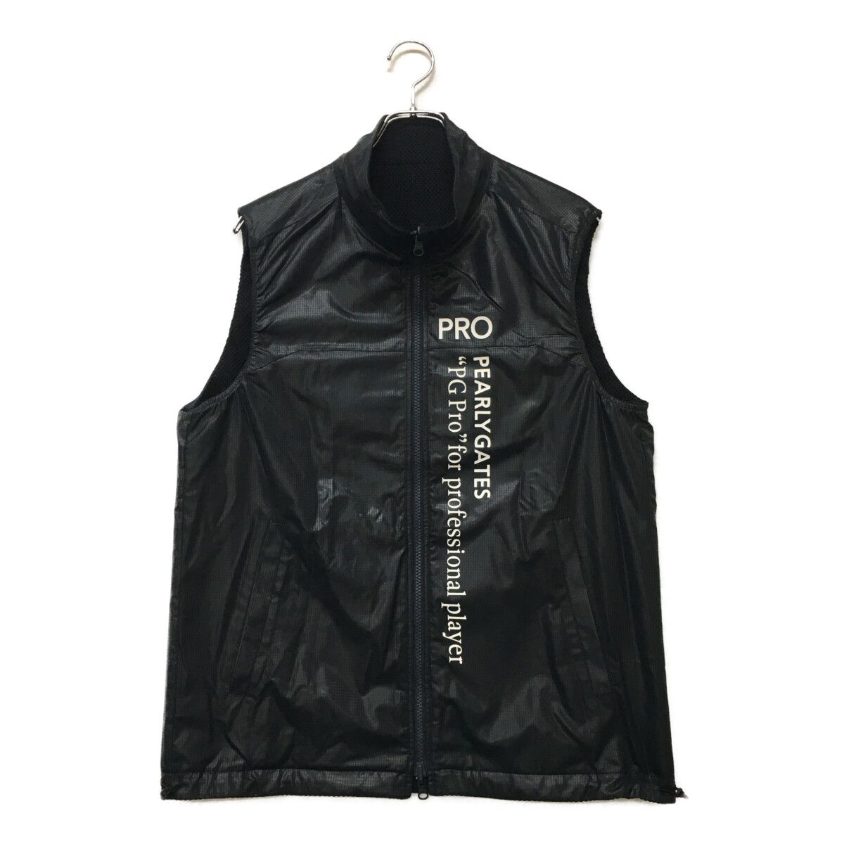 パーリーゲイツ リバーシブルベスト サイズ5 ネイビー/ホワイト 美品