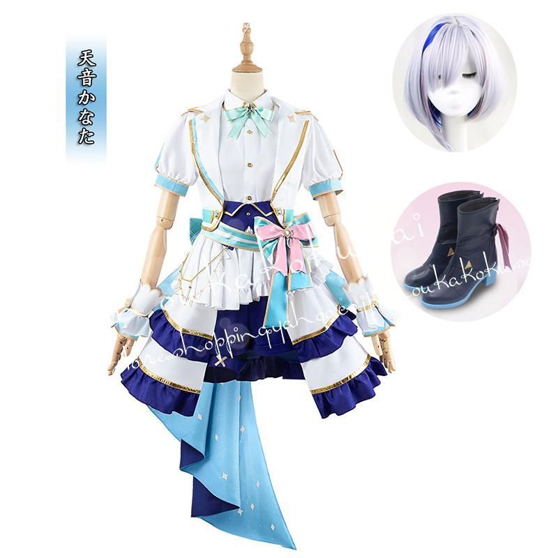 hololive 4th fes. Our Bright Parade VTuber 天音かなた あまねかなた アイドル衣装 打歌服 応援服 コスプレ衣装 学園祭 撮影 クリスマス