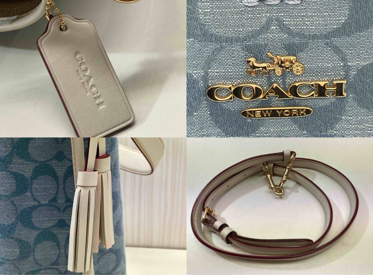 COACH コーチ モリーバケット 2WAY ショルダーバッグ シグネチャー 