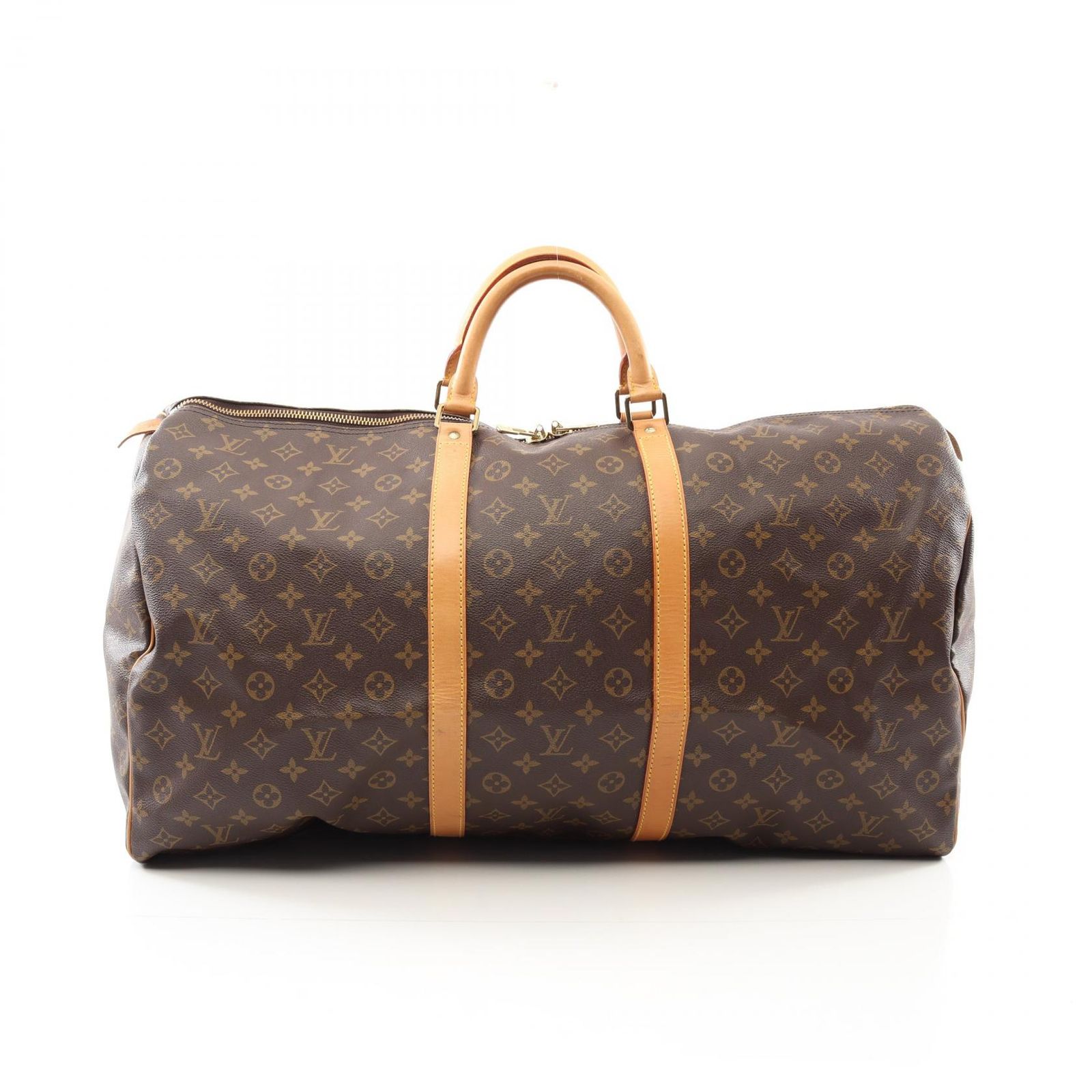 ルイ ヴィトン LOUIS VUITTON ボストンバッグ キーポル60 M41422 PVCコーティングキャンバス レザー キーポル60 レディース Used B