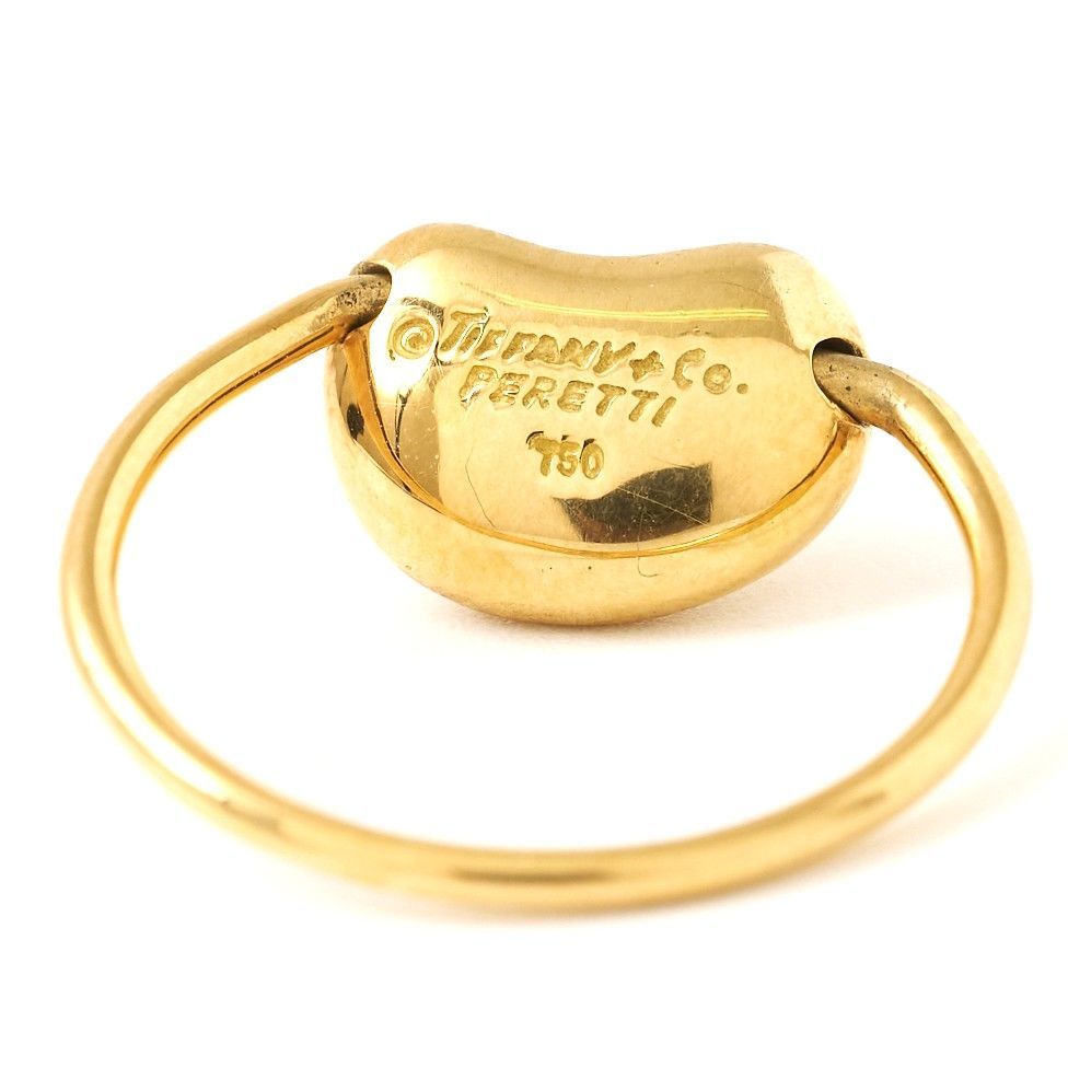 超美品！TIFFANY&co. ティファニー K18 yg ビーンズ リング 9号【TIFFANY&Co./ティファニー】 ビーン リング・指輪 K18