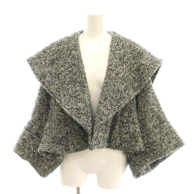 シーニュ cygne ビックカラーショートコート Josette ニット F