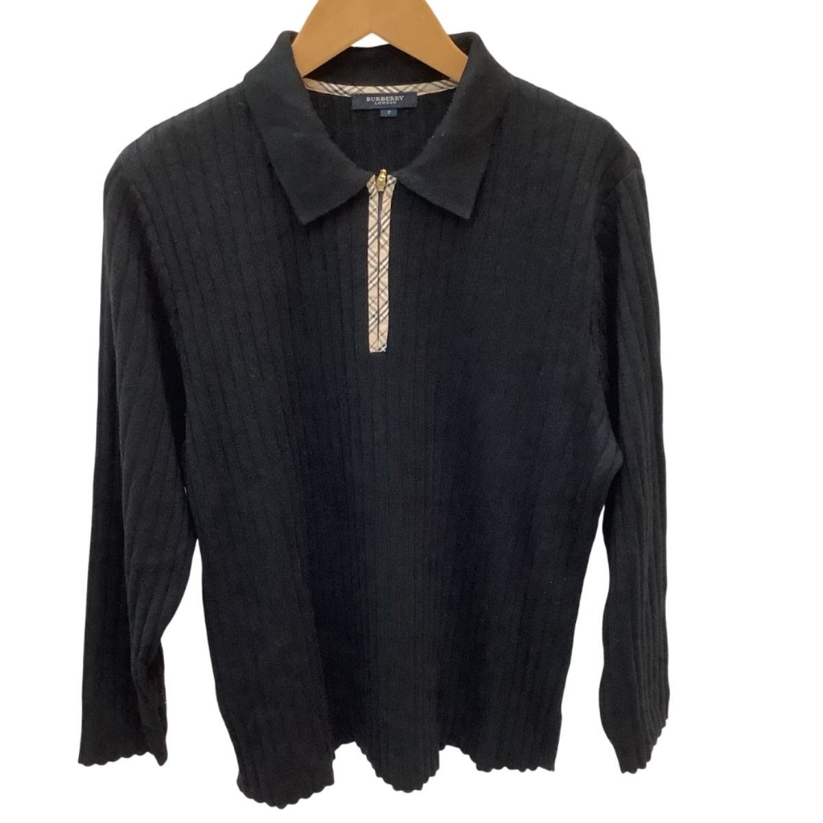 k□バーバリー/BURBERRY LONDON フルジップニットセーター【2】黒/LADIES向き□13【中古】 : 23-02-16-k14 :  マニライズ ユーズドストア - 通販 - Yahoo!ショッピング