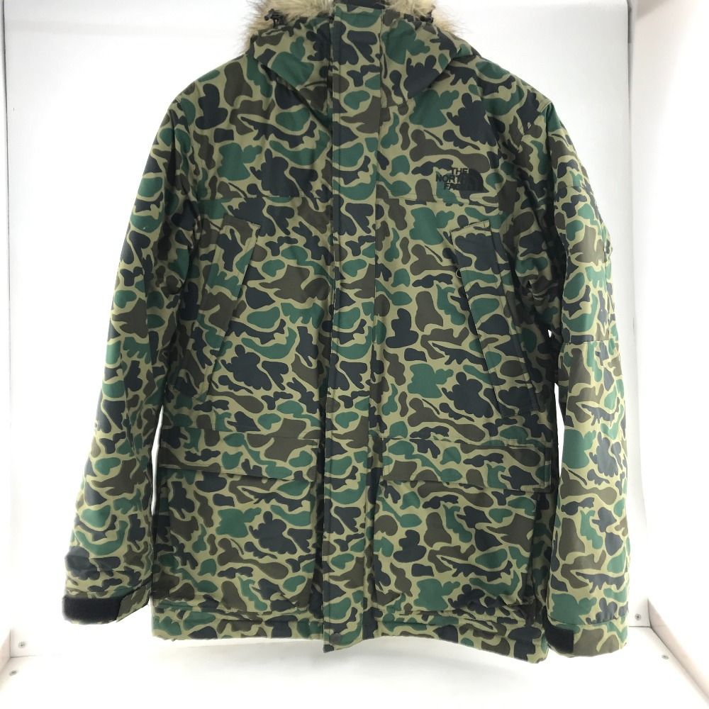 02w03962 ザ・ノースフェイス THE NORTH FACE SNOOP DOWN JACKET グリーン M メンズ カモ柄 迷彩柄  ファー取り外し可能 ダウンジャケット ナイロン ND18992 【中古品】 - メルカリ