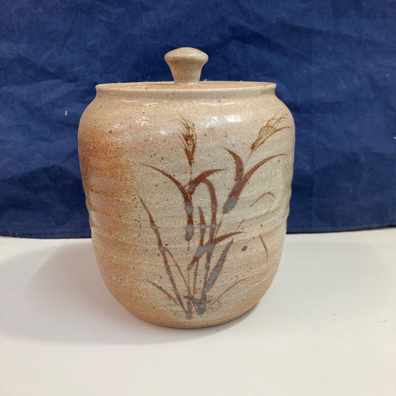 茶道具 水指 TB526人間国宝 伊勢崎淳 備前 水指 共箱 高さ約17.8cm◇陶