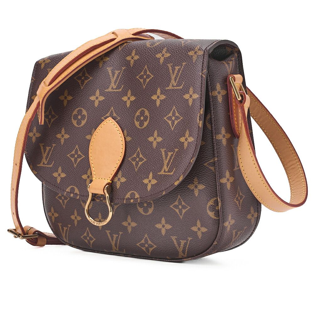LOUIS VUITTON ルイヴィトン モノグラム サンクルー ショルダーバッグ M 51243 ブラウン ゴールド金具