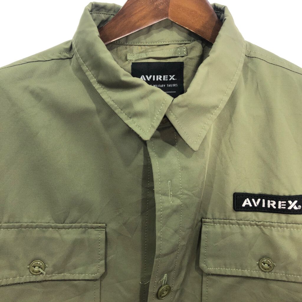 AVIREX アヴィレックス ユーティリティシャツ ミリタリー オリーブ 